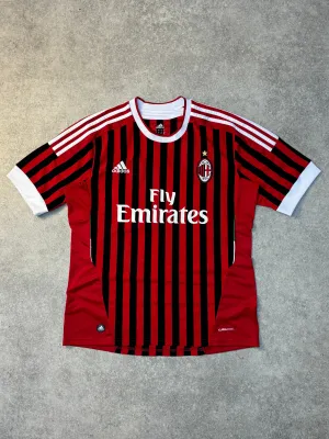 2011-2012 Adidas AC Milan Home 'Vincenzo' Football Shirt