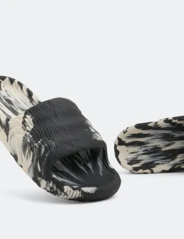 Adidas Adilette 22 Slides - Carbon Aluminum