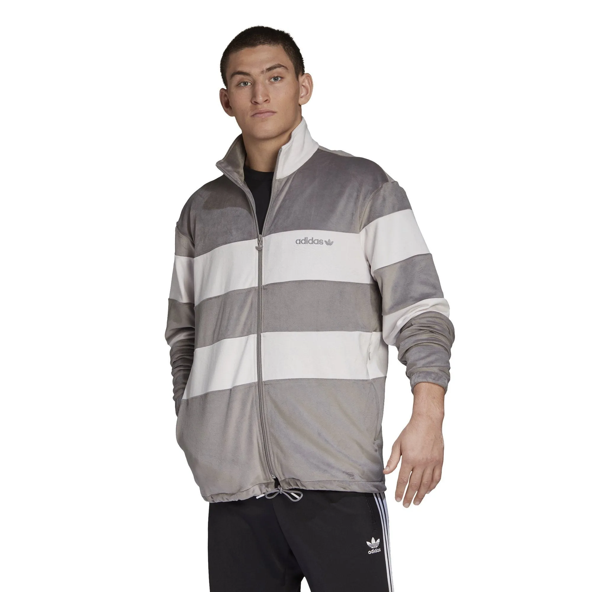 Adidas Originals Pastel Full Zip White Grey Men GL6160