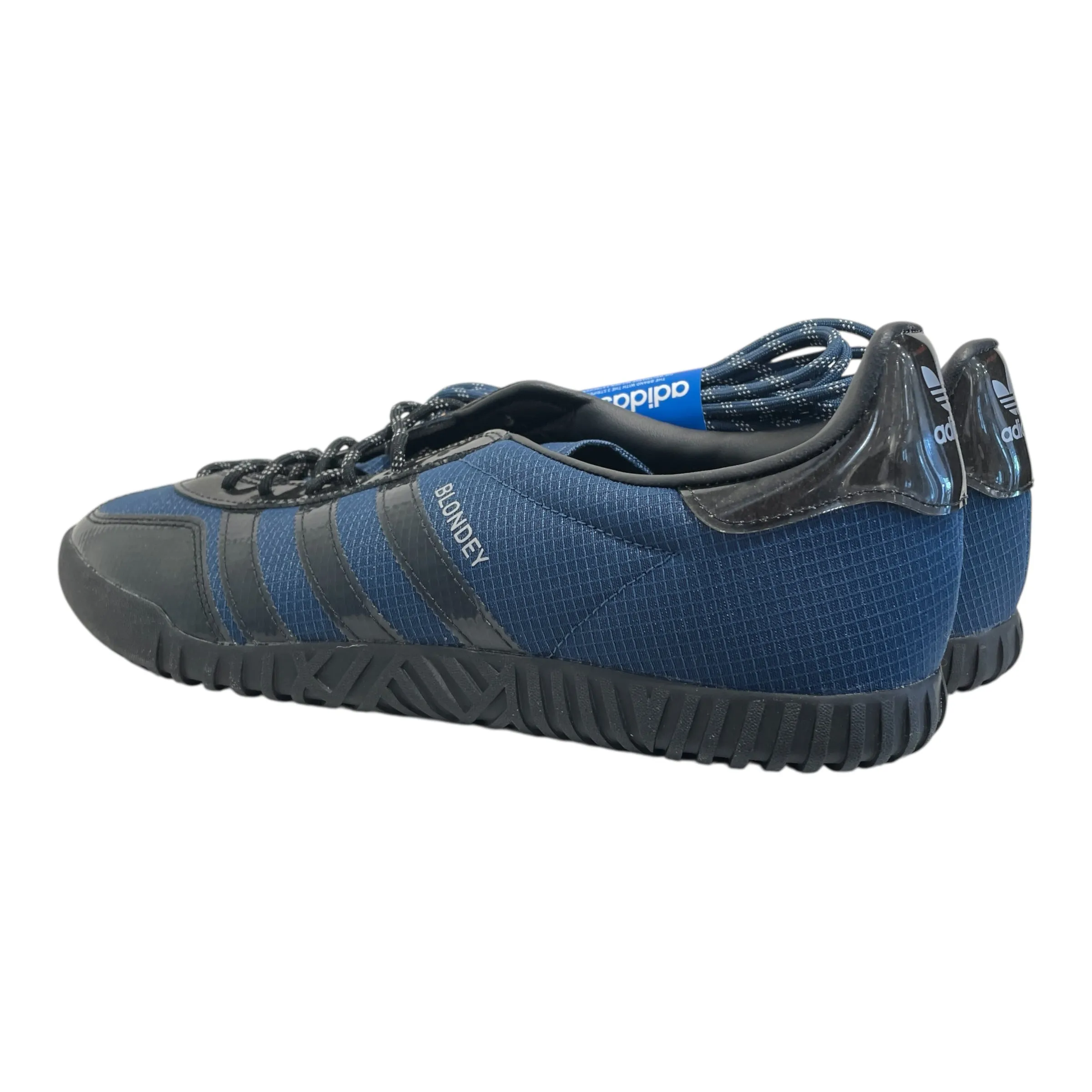 adidas/BLONDEY X A.B GAZELLE INDOOR/Low-Sneakers/US 11/Stripe/Cotton/BLU/GY4425