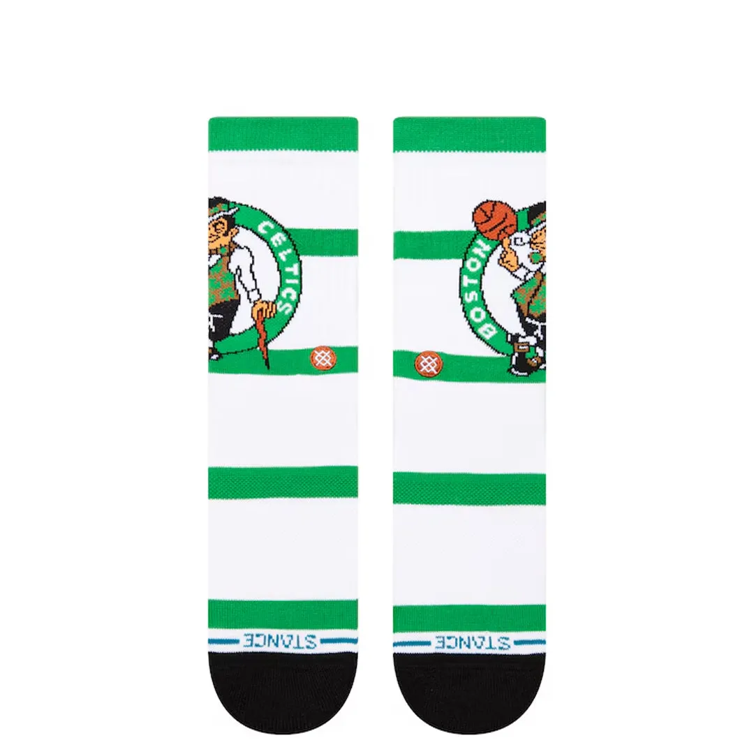 BOSTON CELTS PREP STRIPES CREW SOCKS