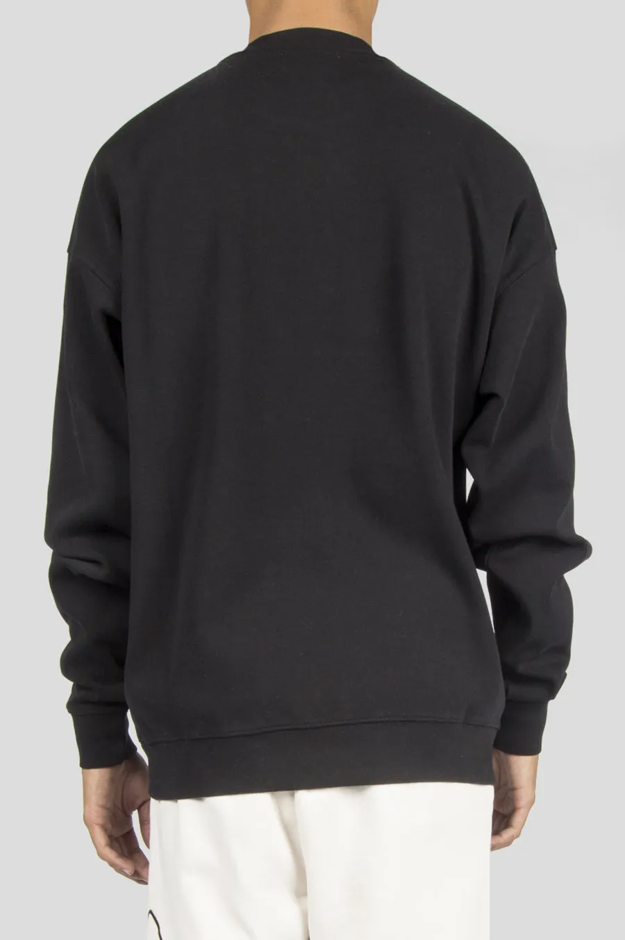 FUTUR RIB LOGO CREWNECK BLACK