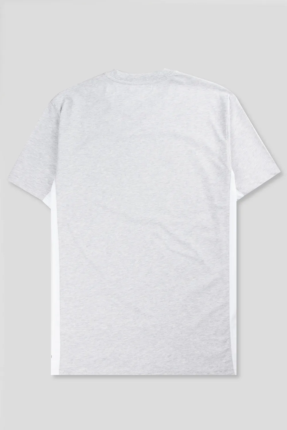 FUTUR RIBS TEE HEATHER GREY WHITE