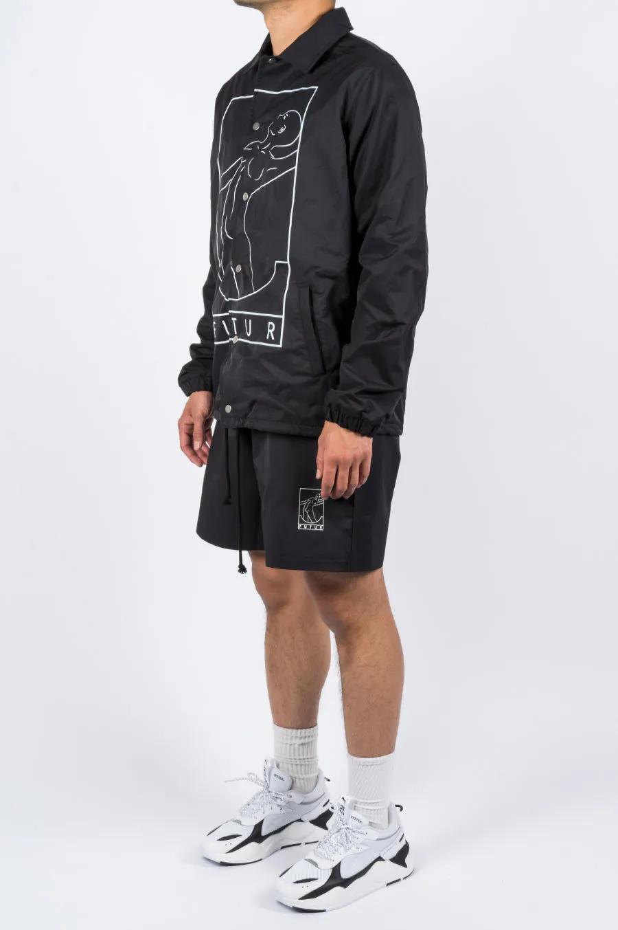 FUTUR SPLASH COACHES JACKET BLACK