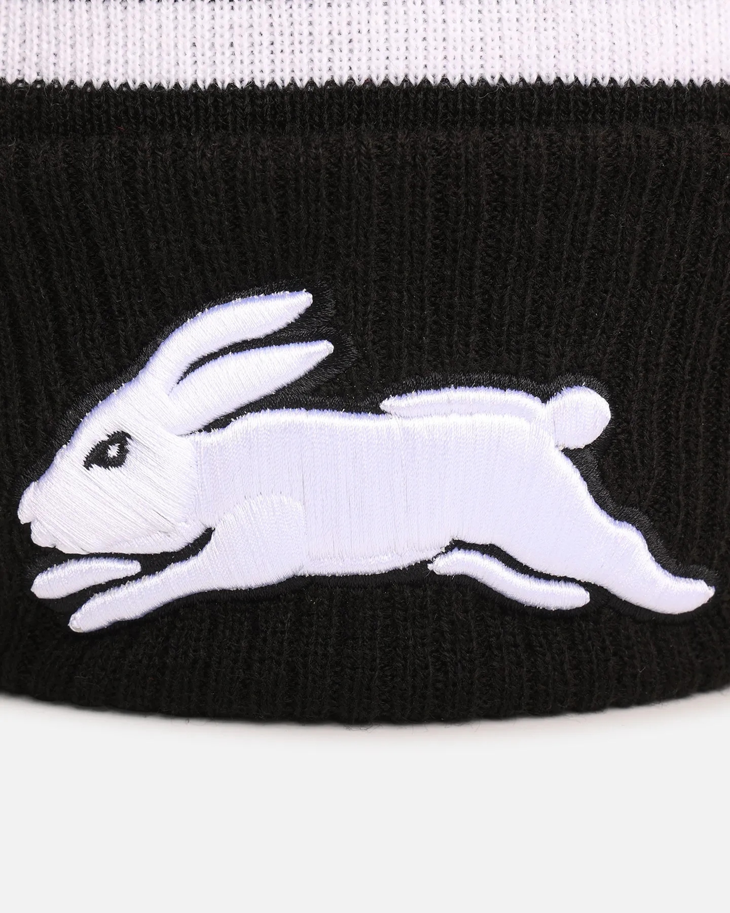 New Era South Sydney Rabbitohs 'NRL Black White Beanies' Knitted Beanie Black