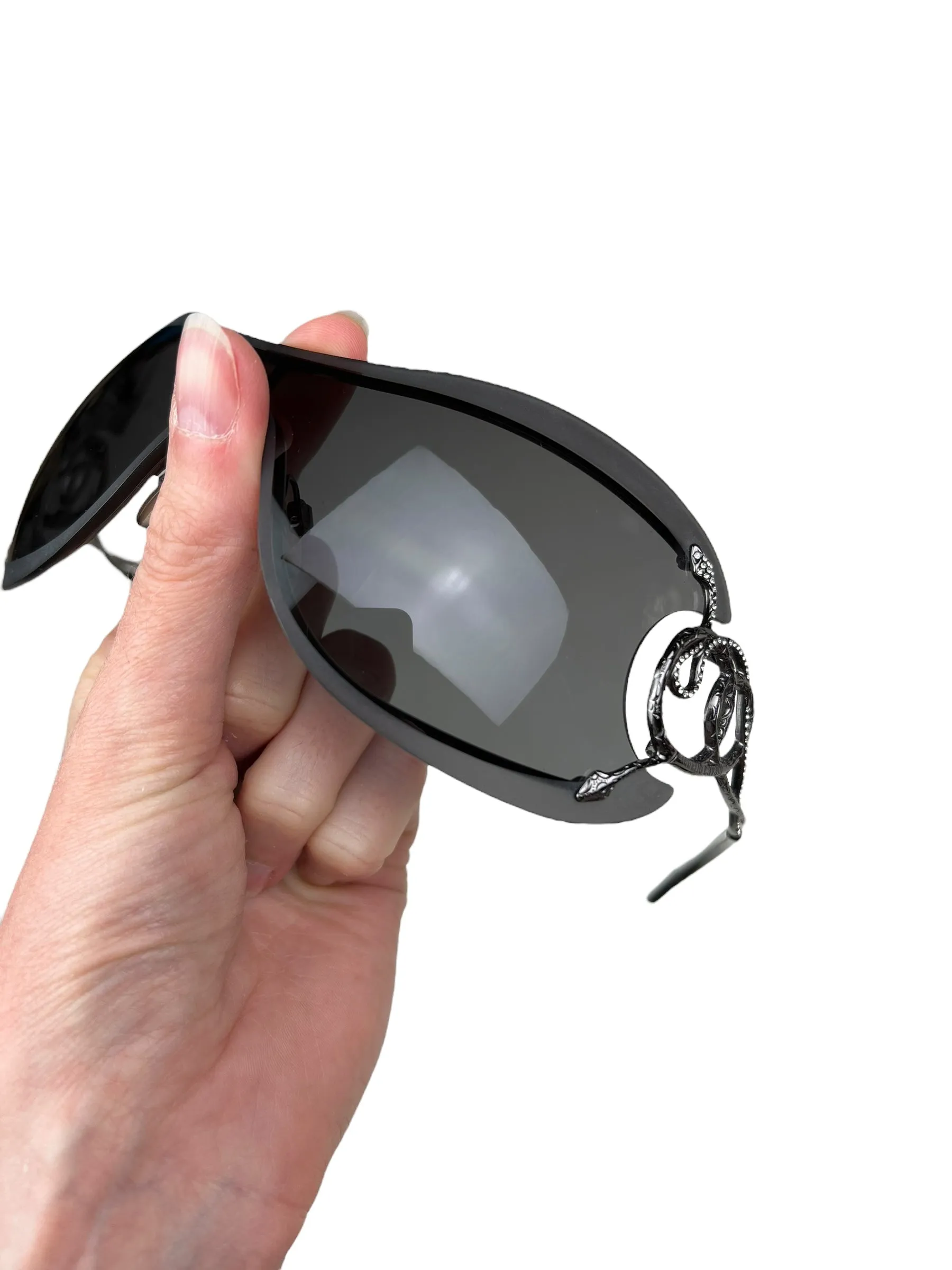 Roberto Cavalli S/S 2006 snake visor sunglasses