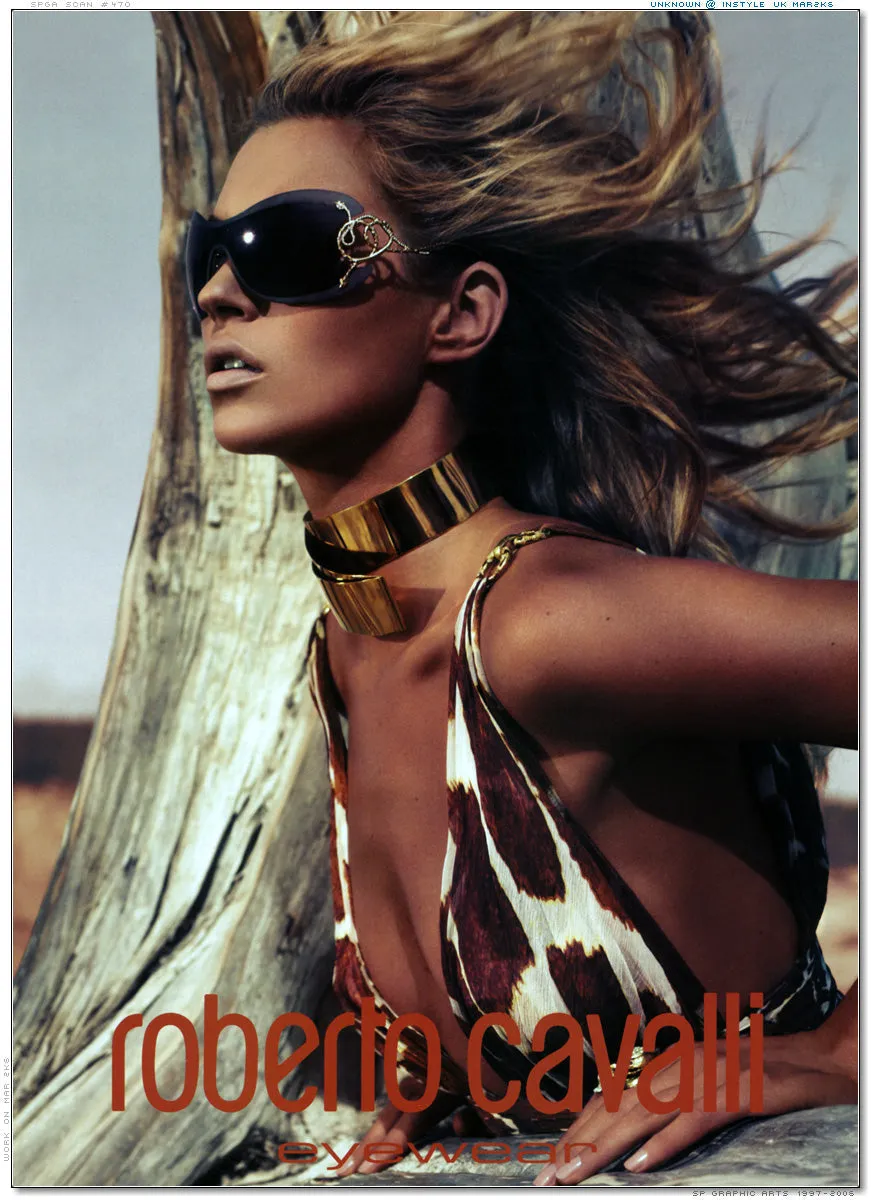 Roberto Cavalli S/S 2006 snake visor sunglasses