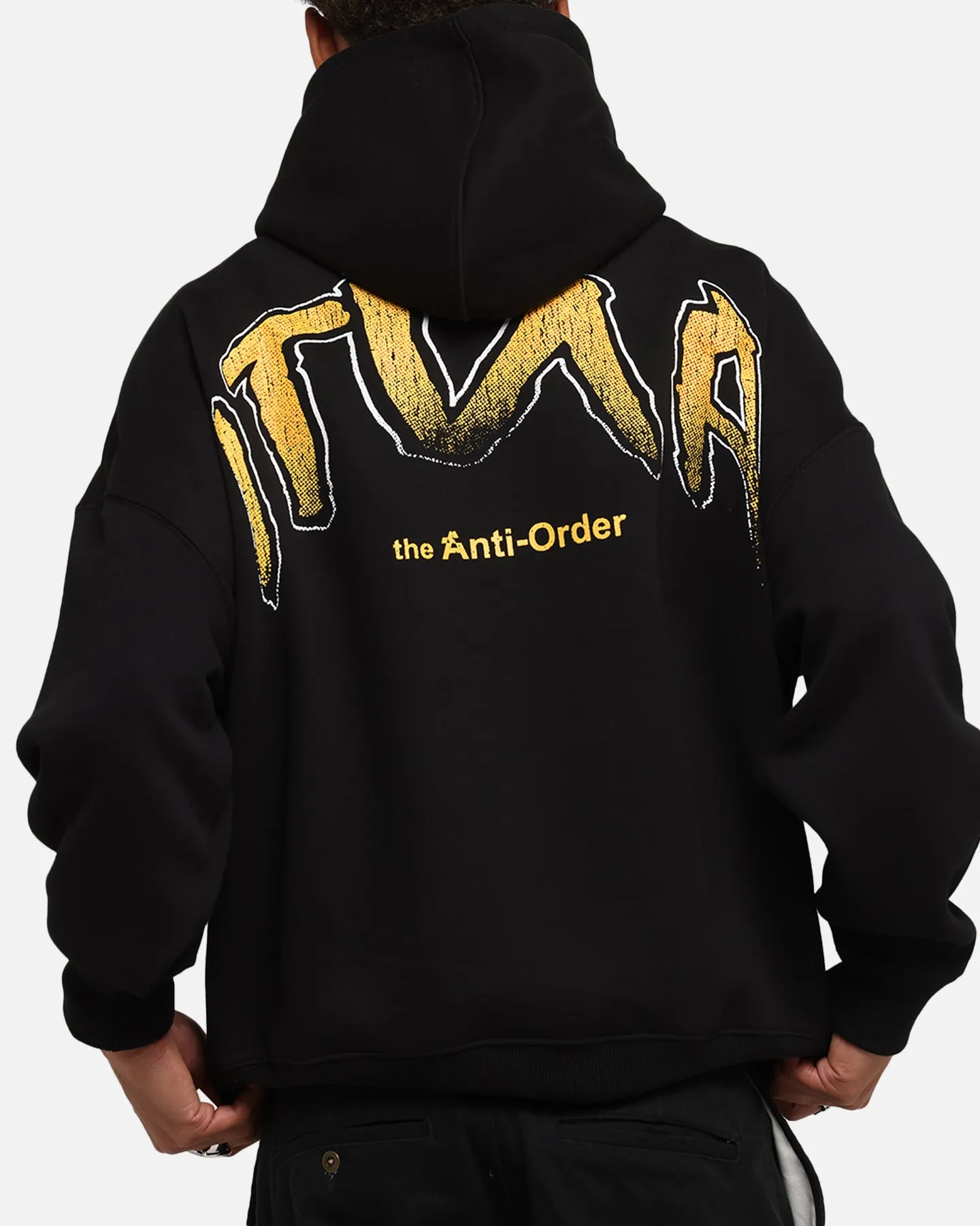 The Anti Order Anti Collegate Boxy Hoodie Black