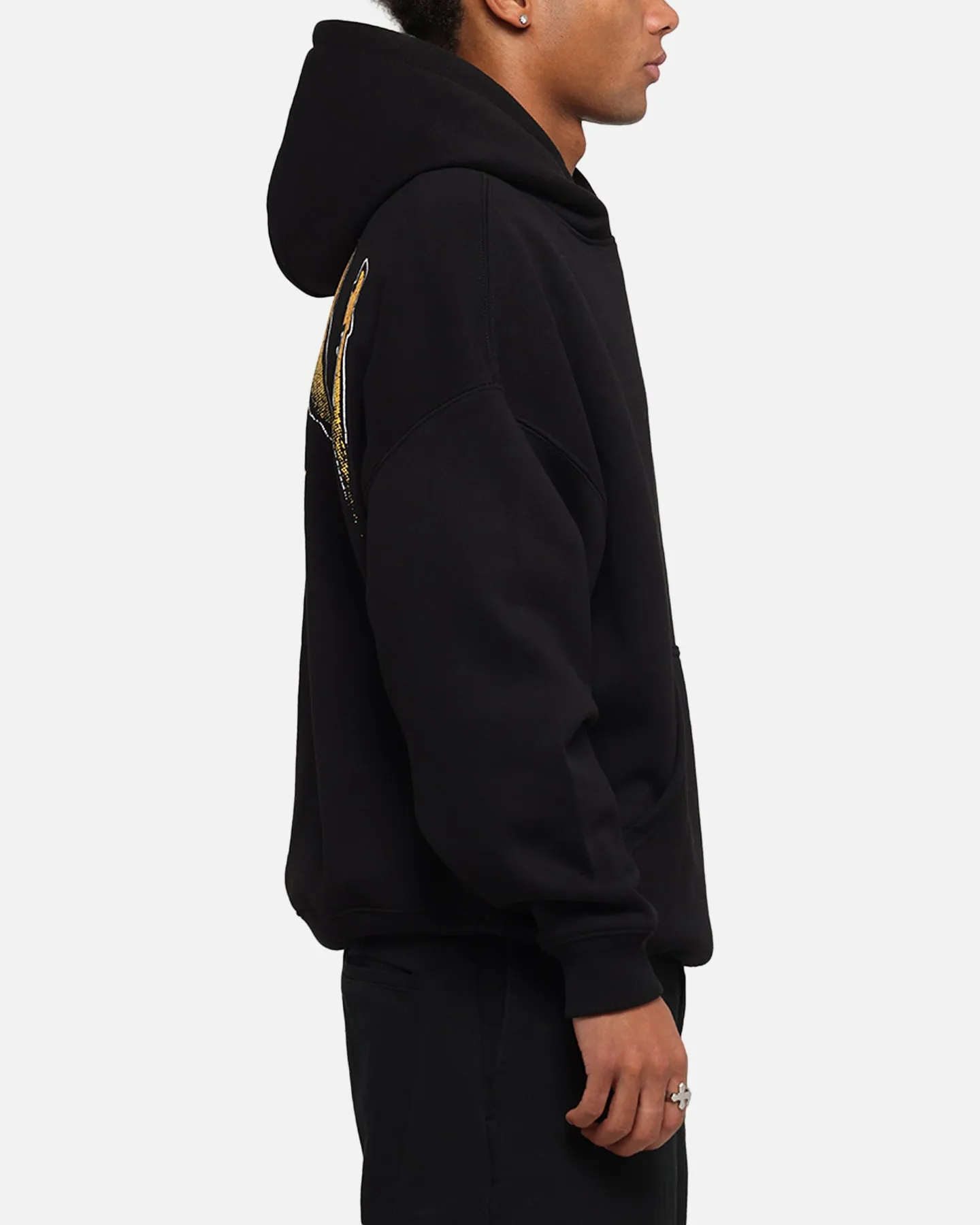 The Anti Order Anti Collegate Boxy Hoodie Black