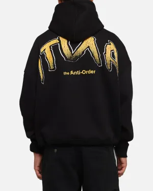 The Anti Order Anti Collegate Boxy Hoodie Black