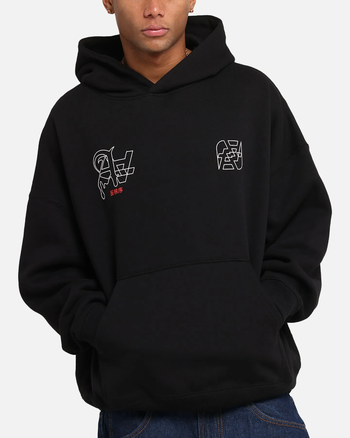 The Anti Order Arcade Boxy Hoodie Black