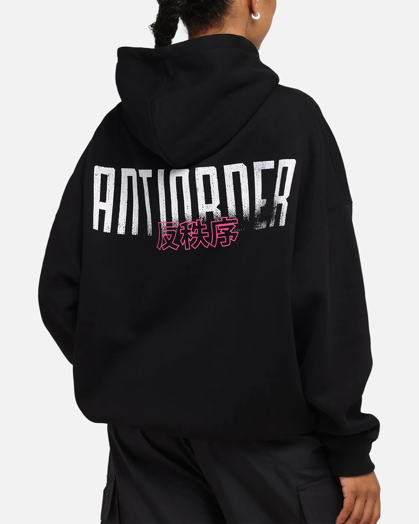 The Anti Order Ryuken Boxy Hoodie Black