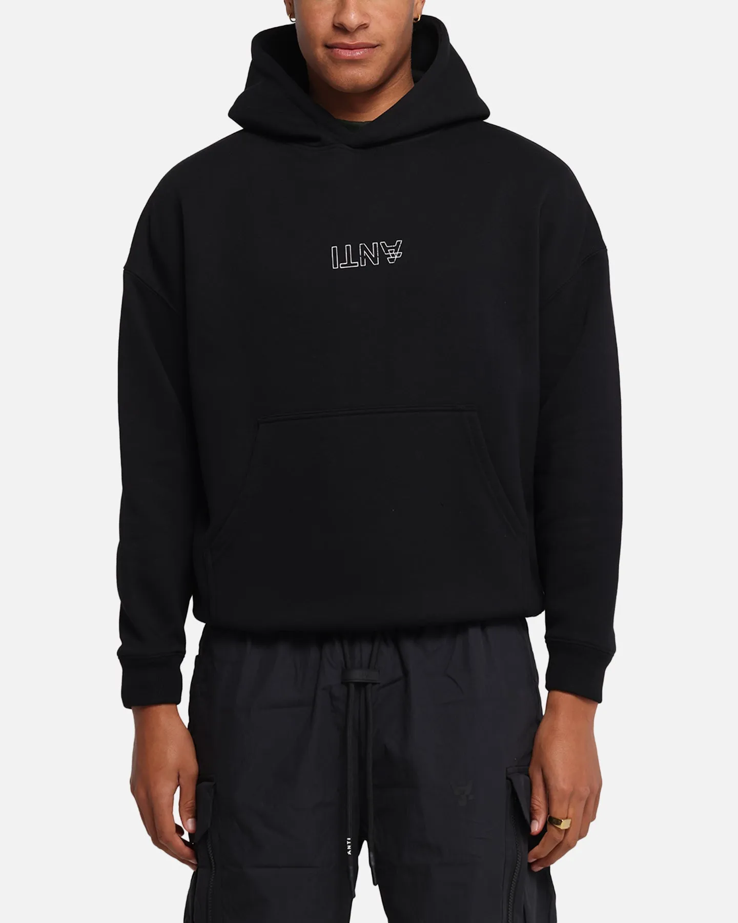 The Anti Order Truth In Chaos Boxy Hoodie Black