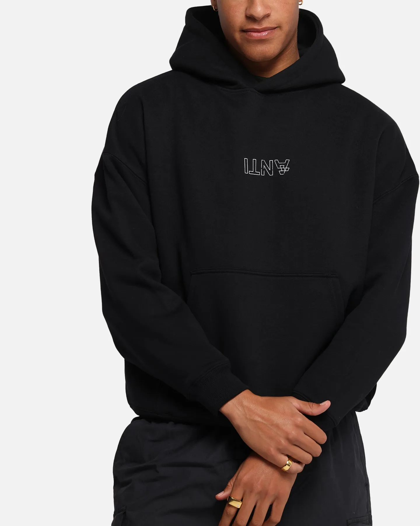 The Anti Order Truth In Chaos Boxy Hoodie Black