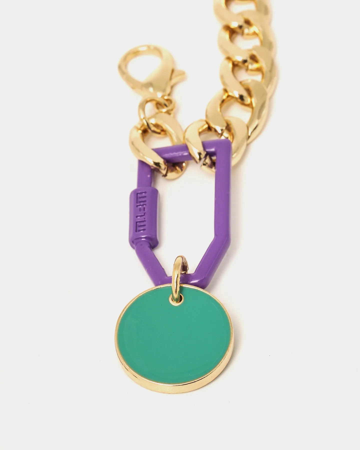 Wild For The Weekend Slam Dunk Basketball Bracelet Gold/Purple/Teal