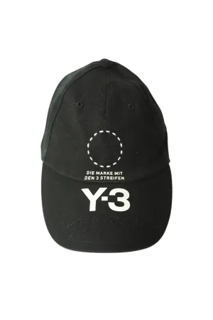 Y-3 Yohji Yamamoto x Adidas Black Embroidered Cap